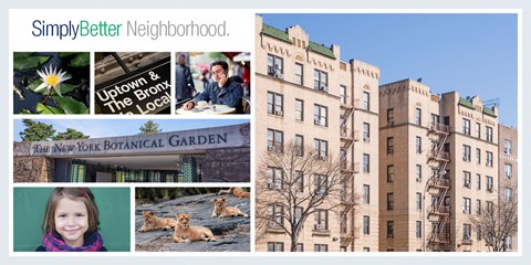 a collage of photos and the building