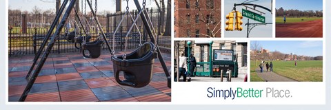 a collage of photos of different parks and playgrounds