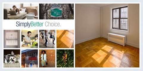 a collage of different rooms with wood floors and