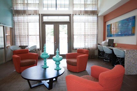 Leasing Lounge at Monroe Place Apartments, Georgia