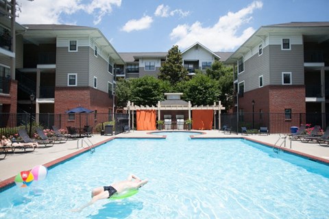 Glimmering Pool at Monroe Place Apartments, Georgia